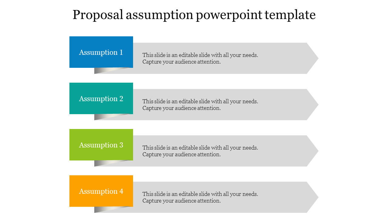 Innovative Proposal Assumption PowerPoint Template PPT